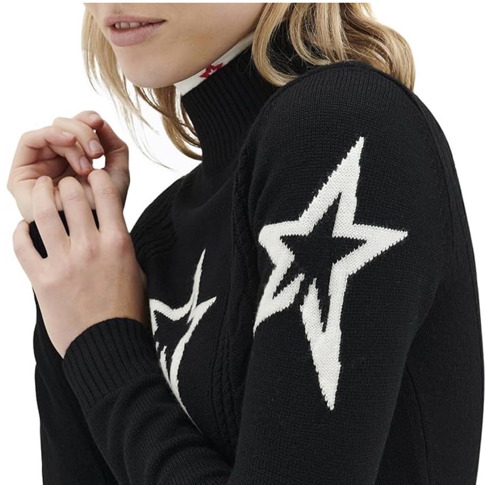 Perfect Moment 
Women's Cable Underwear Sweater-Star motif